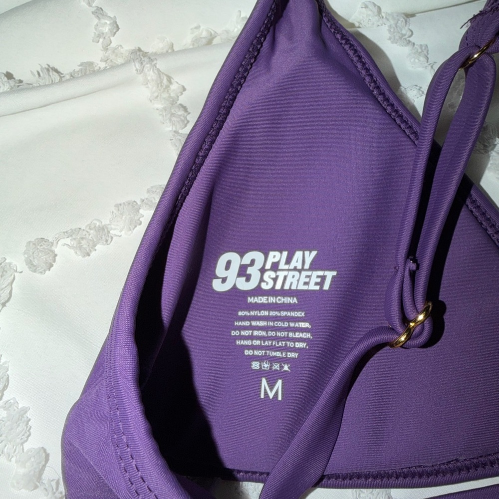 Chic Purple Bikini Set - image 5